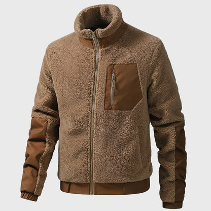 Ettore | Breathable Men's Fleece Jacket with High Collar - Relaxed Warmth