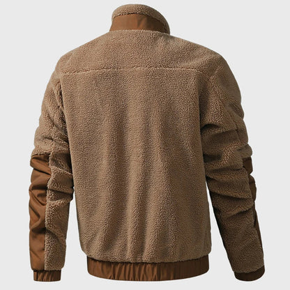 Ettore | Breathable Men's Fleece Jacket with High Collar - Relaxed Warmth