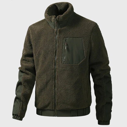 Ettore | Breathable Men's Fleece Jacket with High Collar - Relaxed Warmth