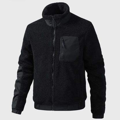 Ettore | Breathable Men's Fleece Jacket with High Collar - Relaxed Warmth
