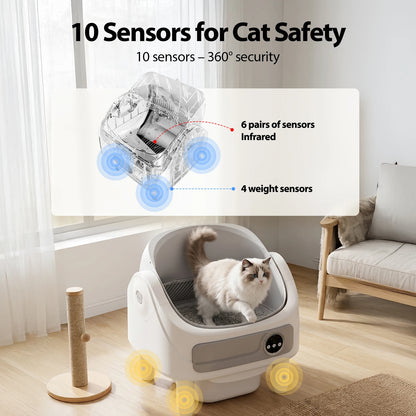 Lettiera Gatto Autopulente con Bio-Radar e Controllo App | Sistema Anti-Odori per Ambienti Freschi 2