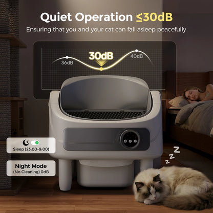 Lettiera Gatto Autopulente con Bio-Radar e Controllo App | Sistema Anti-Odori per Ambienti Freschi 6