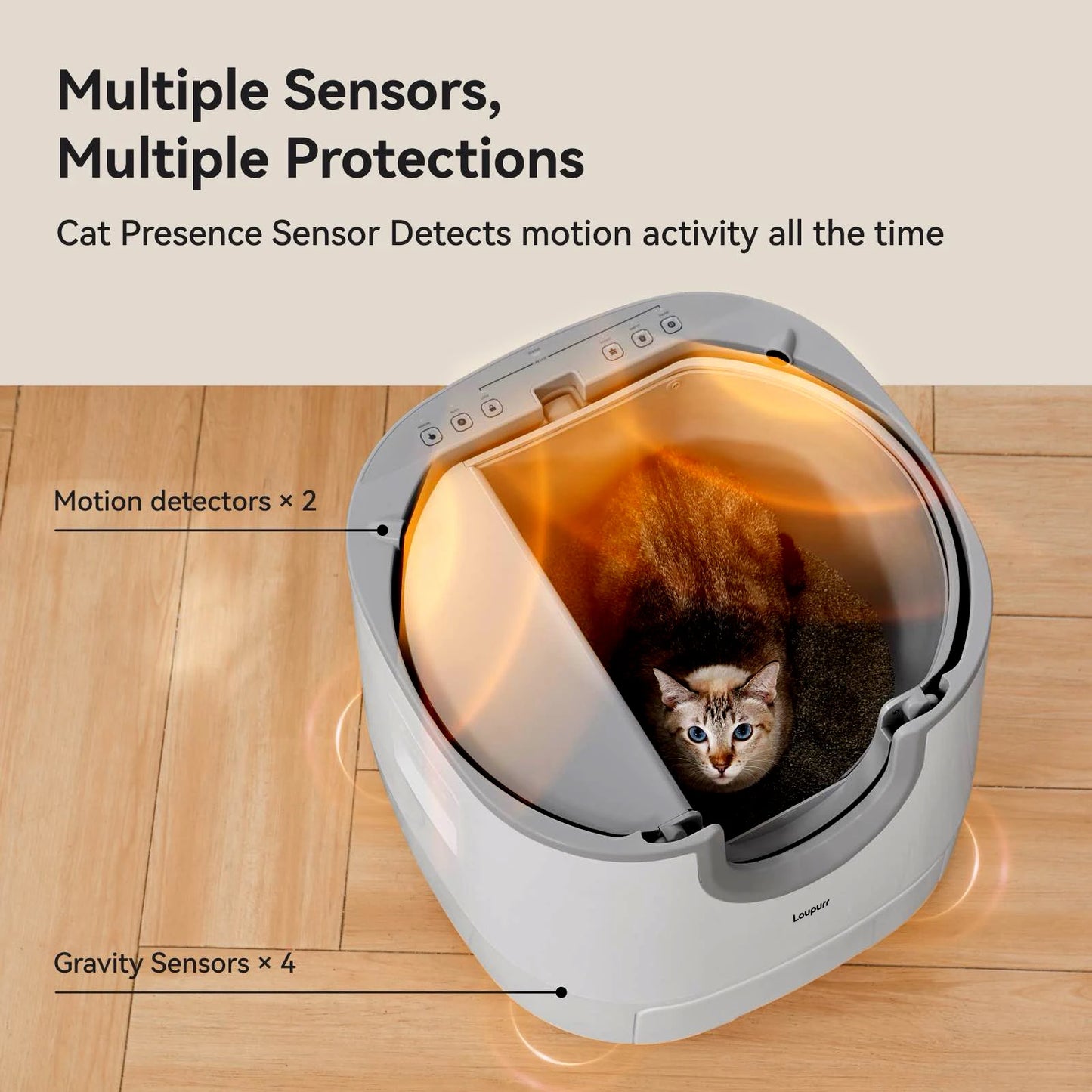 Lettiera Gatto Autopulente con Sensori di Sicurezza | Manutenzione Facile per un Ambiente Igienico 4