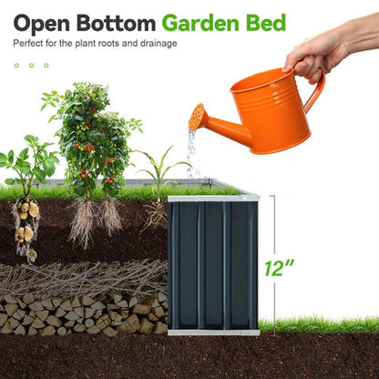 Raised Garden Bed with Ergonomic Design and Ample Space for Growing Flowers and Vegetables