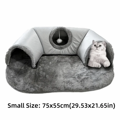 Letto per Gatti Tunnel Extra Large con Design Spazioso | Nido Confortevole per Gioco e Riposo 6