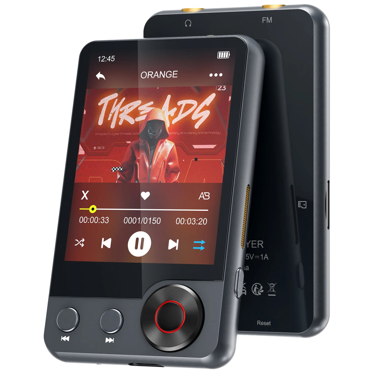 Lettore MP3 Portatile con Bluetooth 5.3 e Memoria Espandibile fino a 512 GB | Audio HiFi e Touchscreen per Esperienza Musicale Unica 0