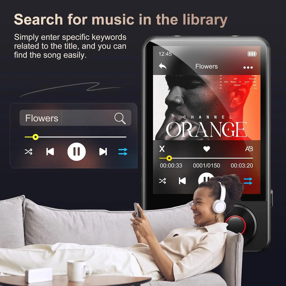 Lettore MP3 Portatile con Bluetooth 5.3 e Memoria Espandibile fino a 512 GB | Audio HiFi e Touchscreen per Esperienza Musicale Unica 3