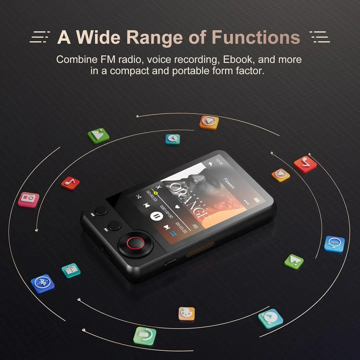 Lettore MP3 Portatile con Bluetooth 5.3 e Memoria Espandibile fino a 512 GB | Audio HiFi e Touchscreen per Esperienza Musicale Unica 5