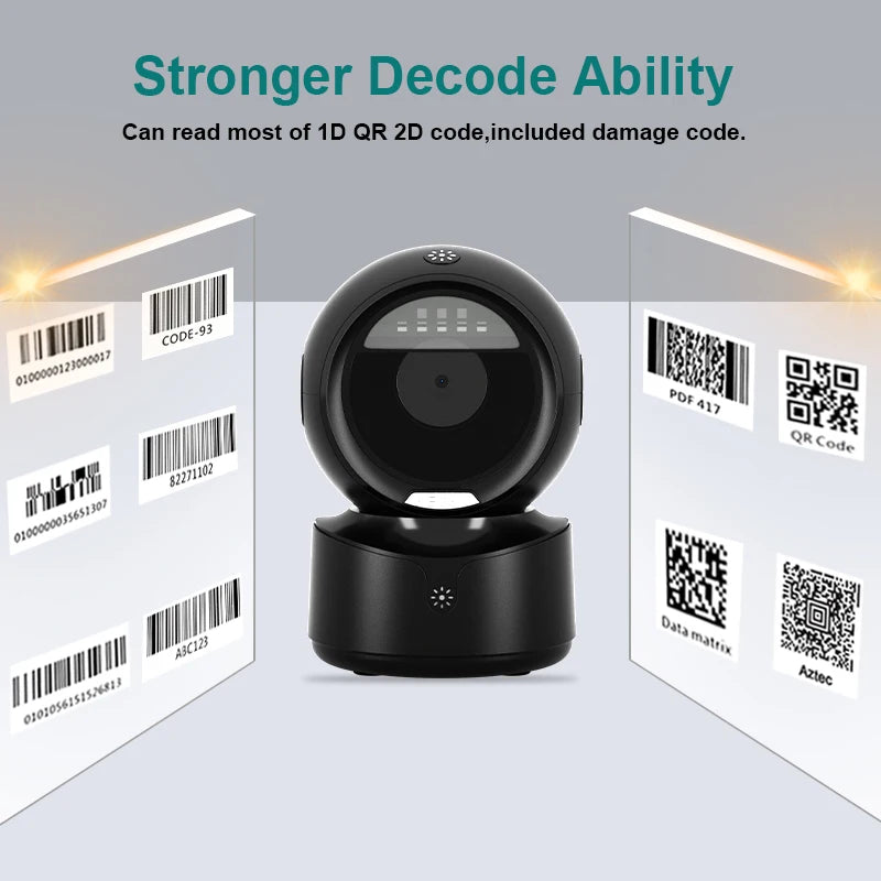 Lettore di Codici a Barre 2D | Scansione Omnidirezionale USB per Efficienza e Precisione 2
