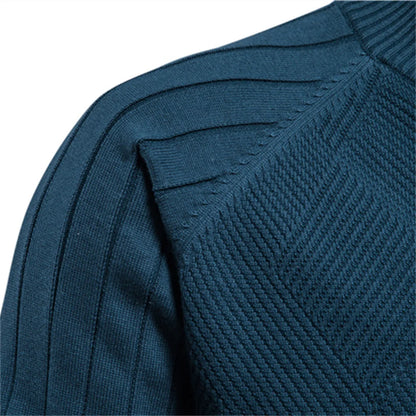 Liam | Elegante Cardigan Uomo in Cotone con Zip per Inverno 3