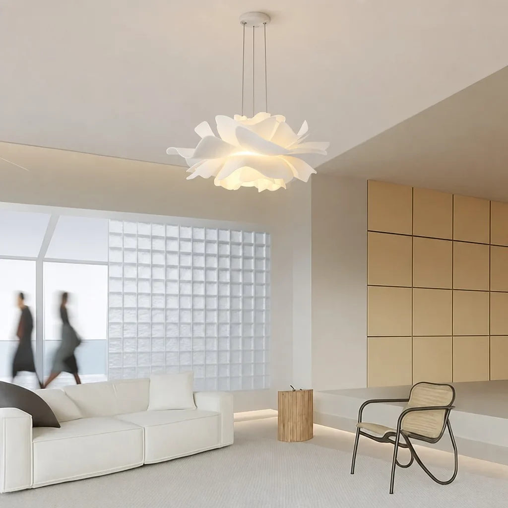 LotusGlow | Elegante Lampada a Sospensione Moderna in Vetro e Metallo 6