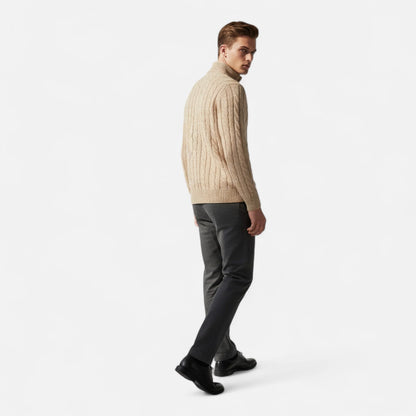 Luca | Elegante Maglione Uomo a Mezza Zip in Misto Lana 2