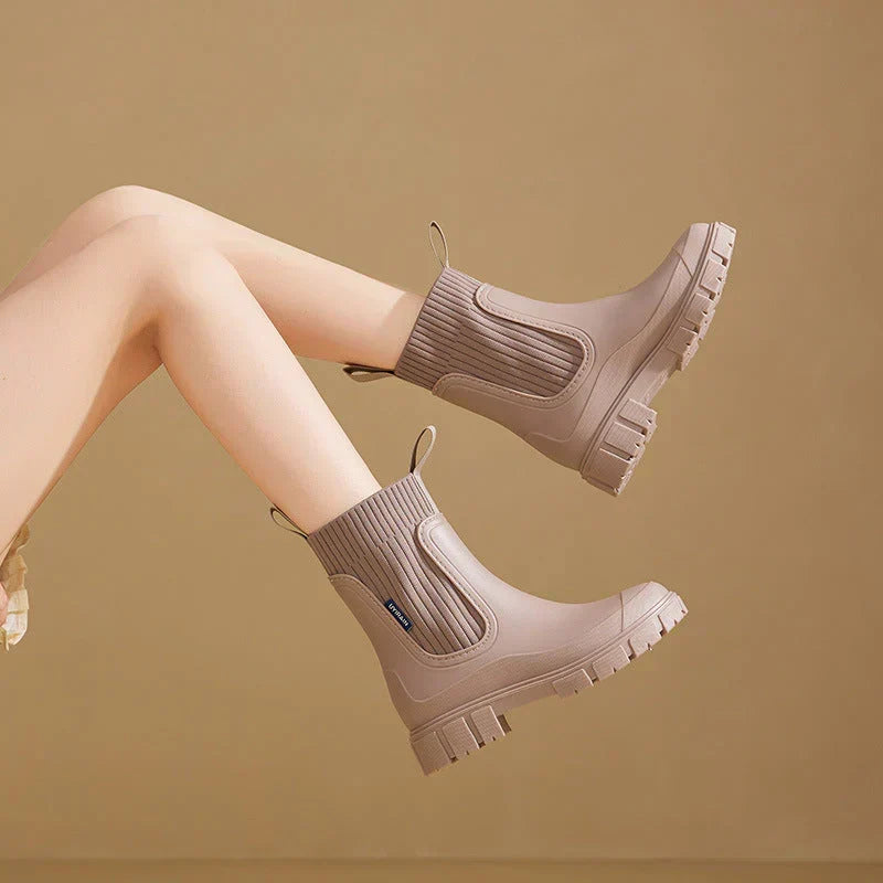 Luca | Eleganti Stivali Impermeabili Nero per Donna 4