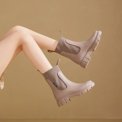 Luca | Eleganti Stivali Impermeabili Nero per Donna 4