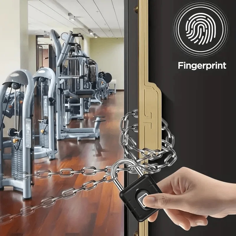 Lucchetto Smart | Lucchetto Impermeabile con Impronte Digitali Ricaricabile USB | Sicurezza Senza Chiave per Uso Esterno 1
