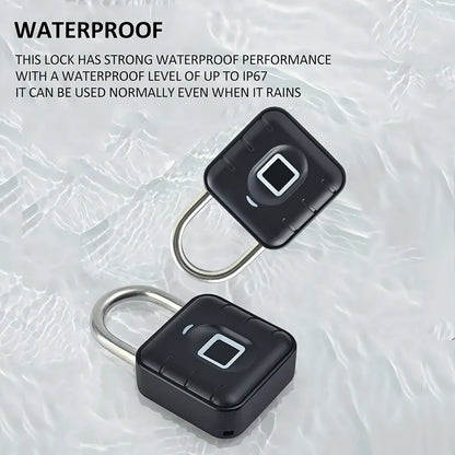 Lucchetto Smart | Lucchetto Impermeabile con Impronte Digitali Ricaricabile USB | Sicurezza Senza Chiave per Uso Esterno 5