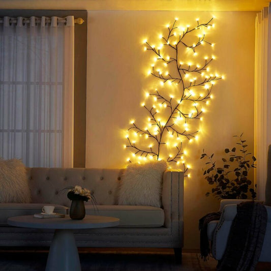 Luce Incantata | Albero Scintillante con Design Naturale e Luce Calmante | Elegante Lampada per Atmosfera Rilassante 1