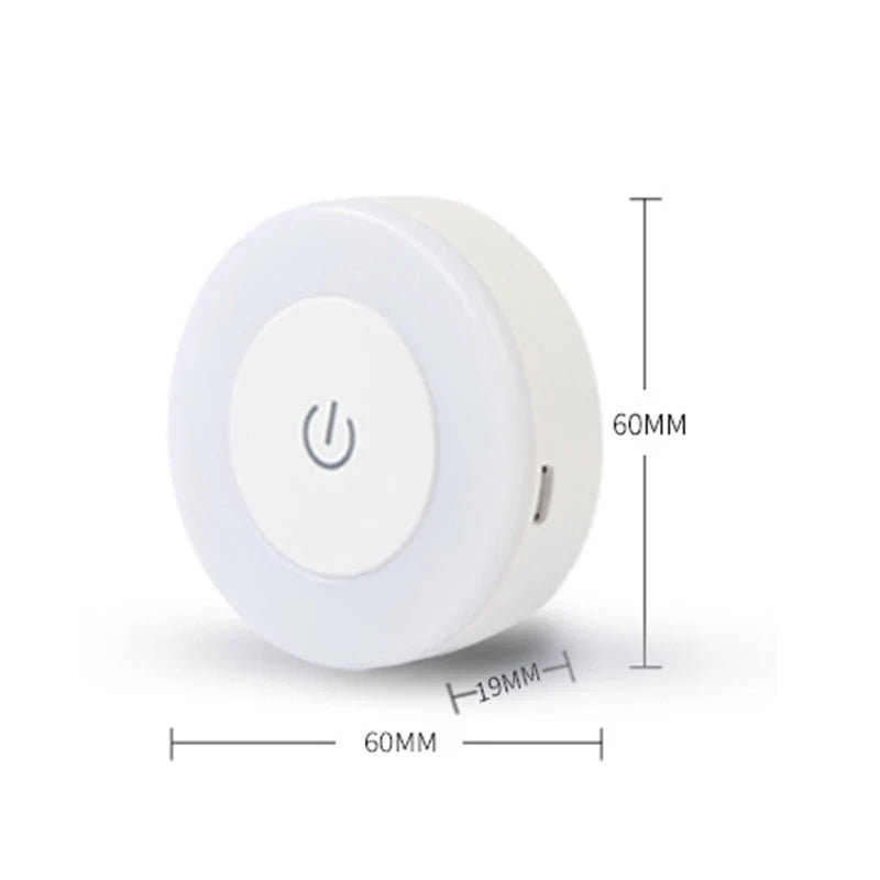 Rechargeable Children's Night Light with Touch Sensor