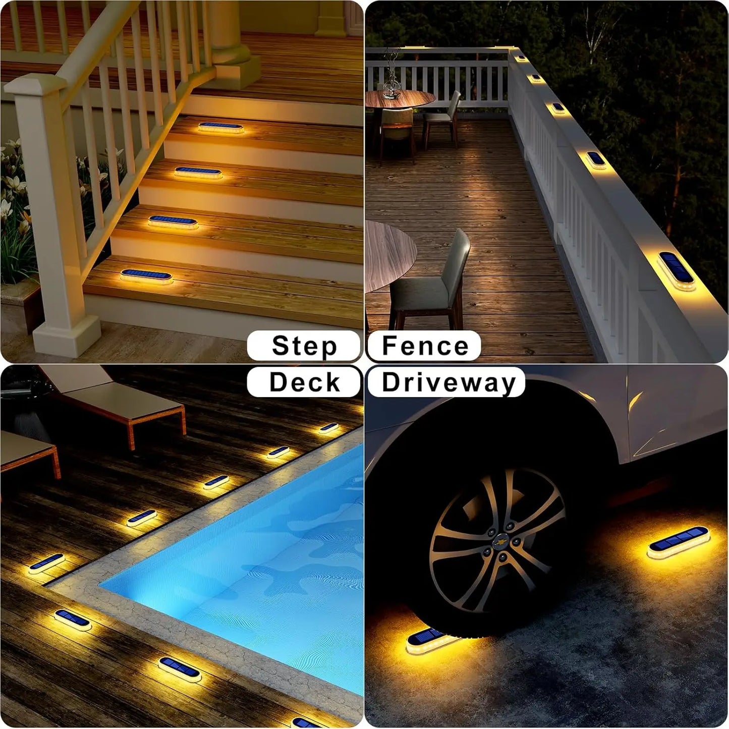 Garden Solar Lights | IP68 Waterproof LED Lamps with Automatic On/Off | Efficient Lighting for Yards and Pathways