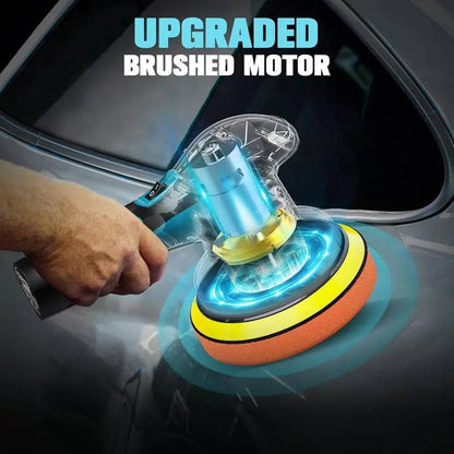 Car Polisher | Cordless Orbital Polisher with 6 Adjustable Speeds | Ideal for Scratch Removal and Professional Finish
