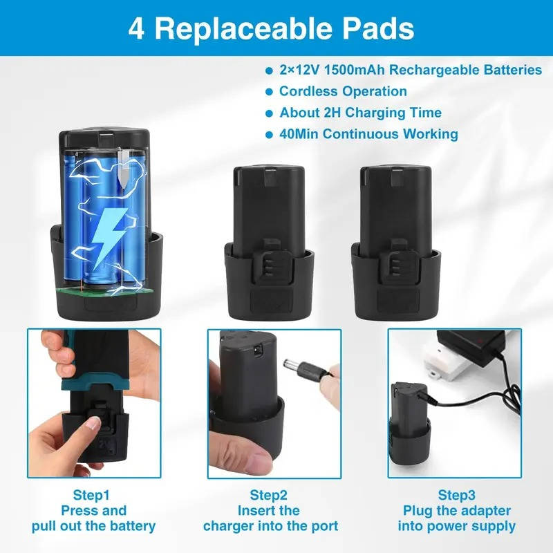 Car Polisher | Cordless Orbital Polisher with 6 Adjustable Speeds | Ideal for Scratch Removal and Professional Finish