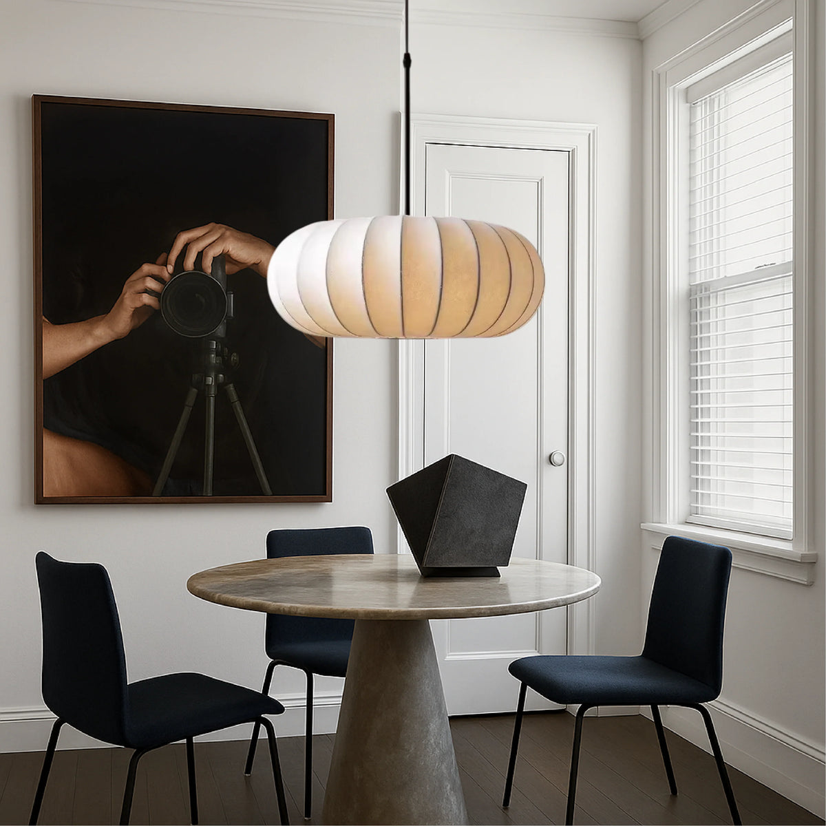 LumaSilk | Elegante Lampada a Sospensione in Tessuto per Illuminazione Moderna 5