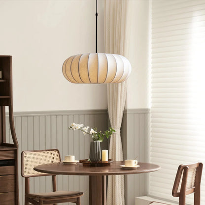LumaSilk | Elegante Lampada a Sospensione in Tessuto per Illuminazione Moderna 7