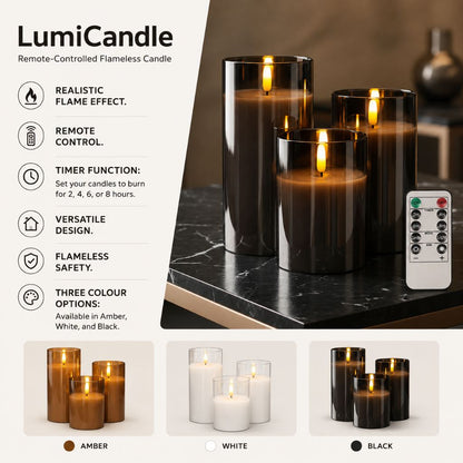 LumiCandle | Candele Decorative Senza Fiamma con Telecomando | Atmosfera Sicura per Ogni Occasione 2