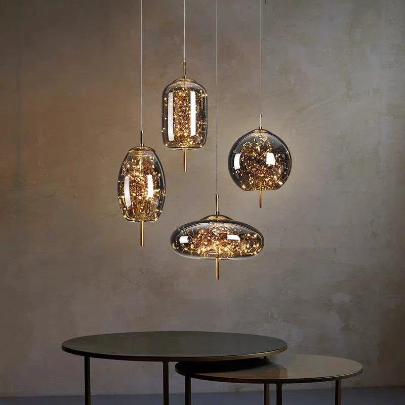 Luminara | Elegante Plafoniera LED Soffitto in Vetro Regolabile 13