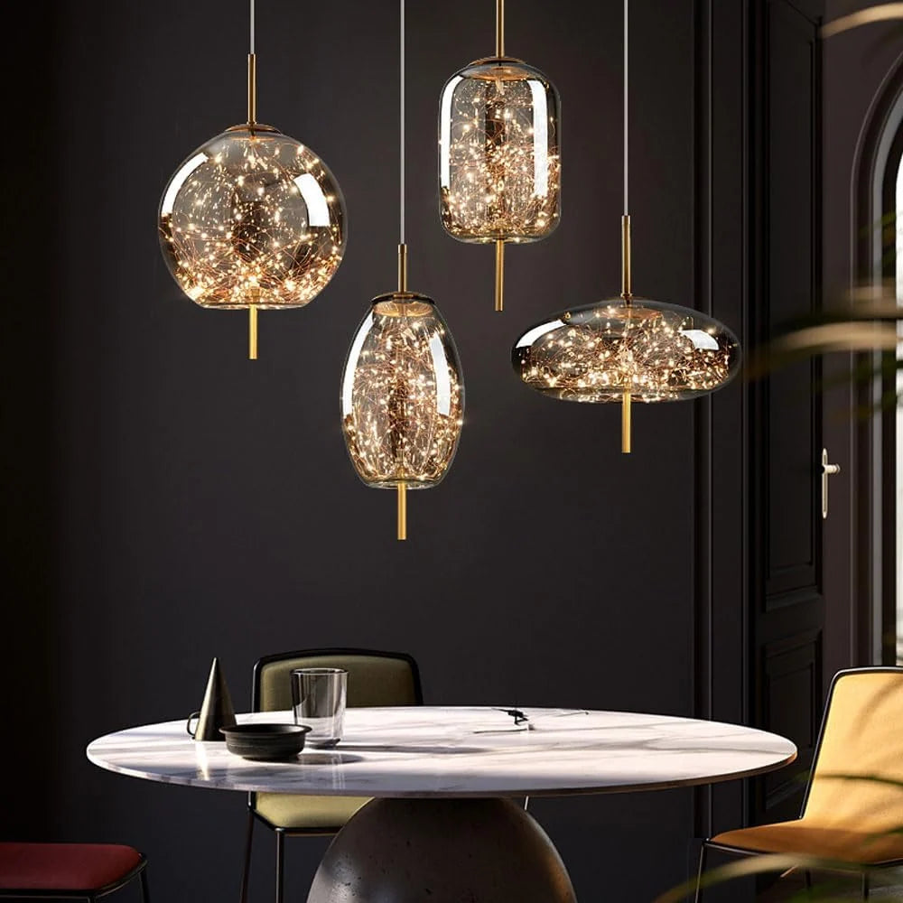 Luminara | Elegante Plafoniera LED Soffitto in Vetro Regolabile 8
