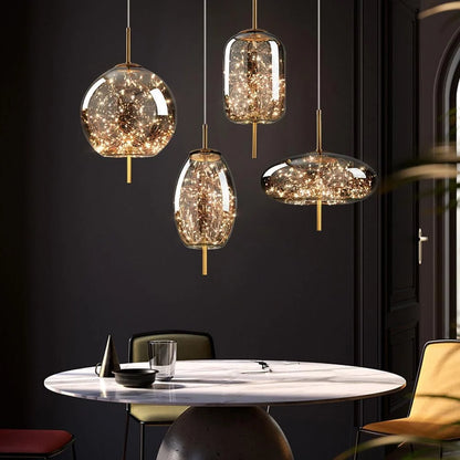 Luminara | Elegante Plafoniera LED Soffitto in Vetro Regolabile 8
