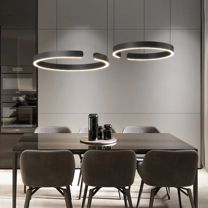 LumoRing | Elegante Moderna Lampada LED Sospesa per Interni 3