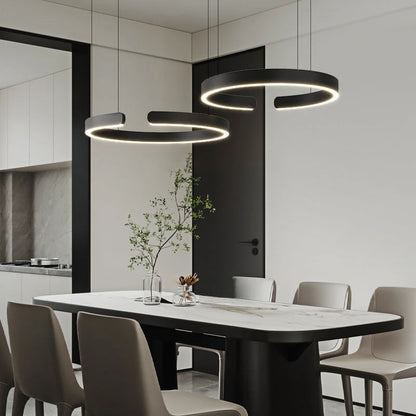 LumoRing | Elegante Moderna Lampada LED Sospesa per Interni 4