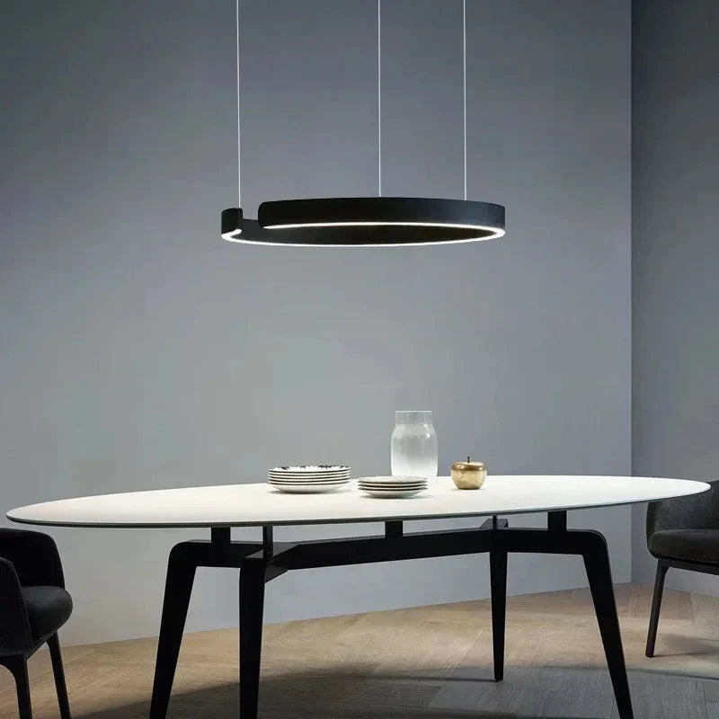LumoRing | Elegante Moderna Lampada LED Sospesa per Interni 5