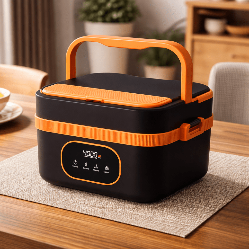 Self-Heating Lunchbox | Smart Heating for Hot Meals | 1000 ml Capacity and Leak-Proof Design for Office