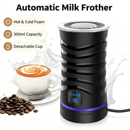 Macchina per Schiuma Latte Elettrica 4 in 1 con Spegnimento Automatico | Design Silenzioso per Cappuccini e Cioccolate Calde 1