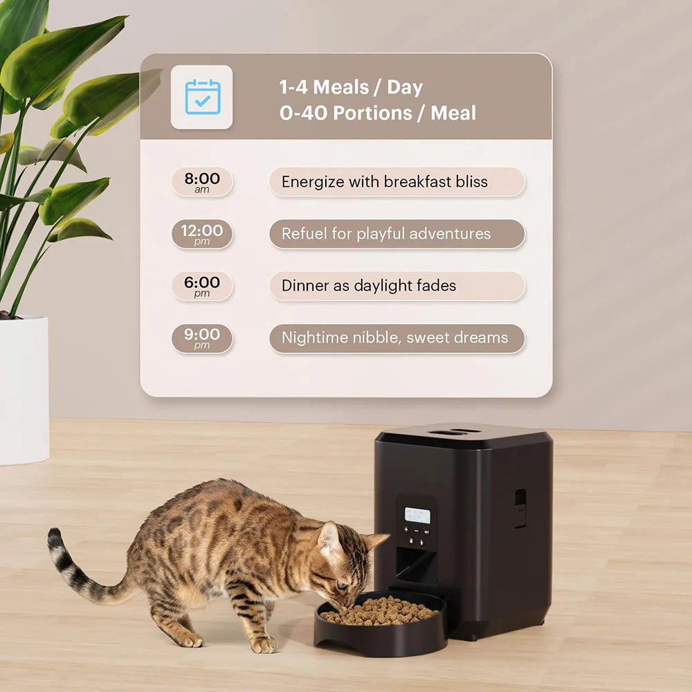 Mangiatoia Automatica per Animali | Wi-Fi e Controllo App - Alimentazione Precisa per Cani e Gatti 4