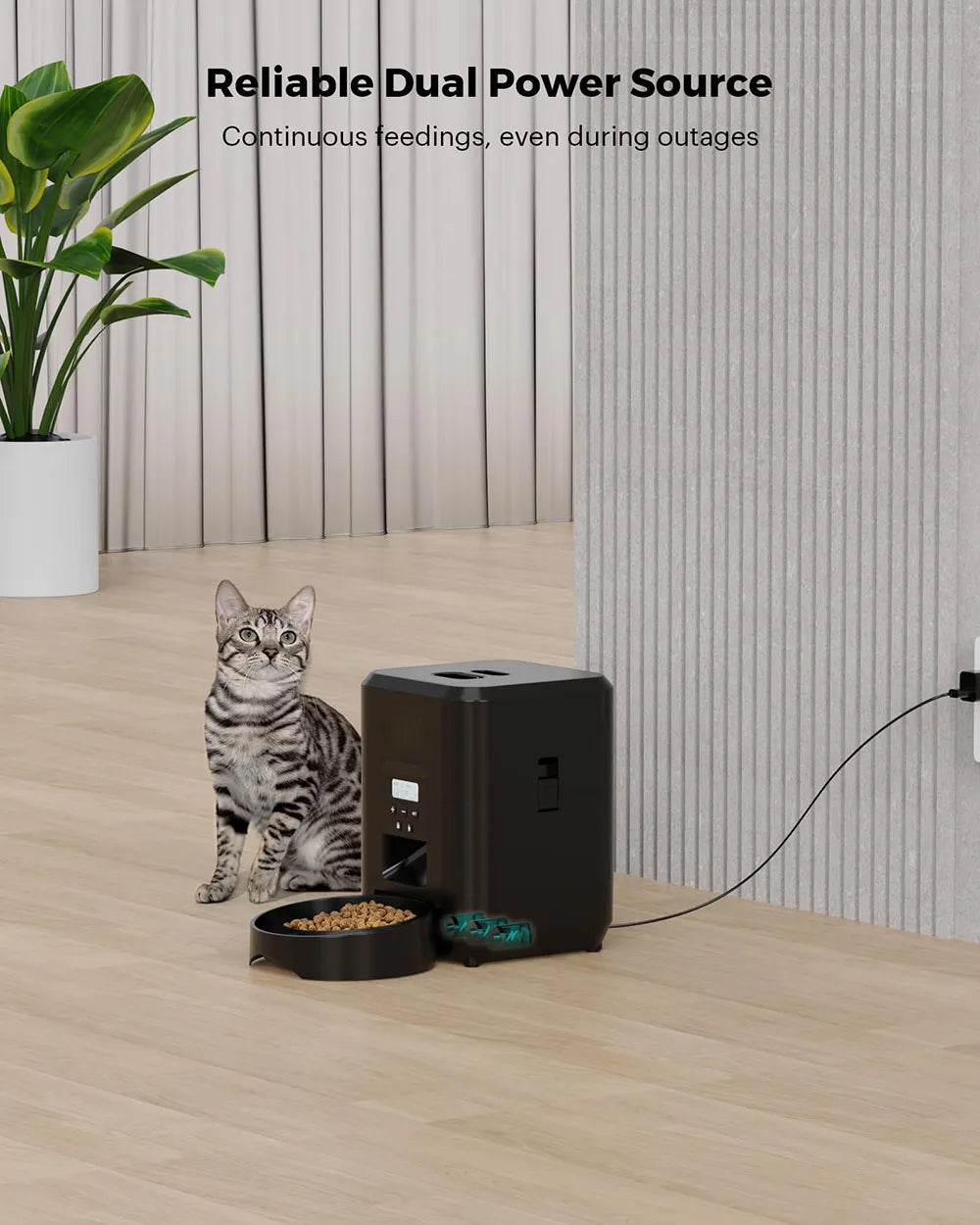 Mangiatoia Automatica per Animali | Wi-Fi e Controllo App - Alimentazione Precisa per Cani e Gatti 8