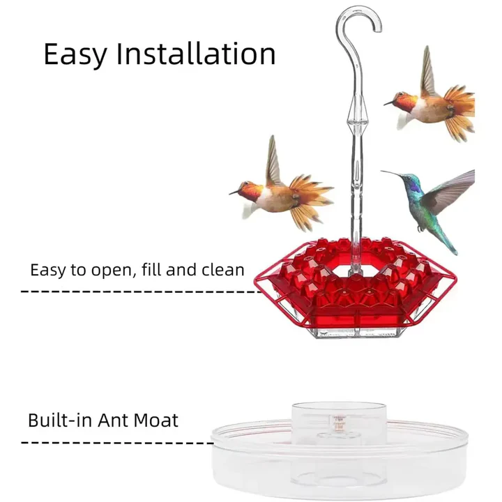 Bird Feeder | Ant-Ant Proof with Spill-Resistant Design | Ideal for Enjoying Birdwatching in Your Garden
