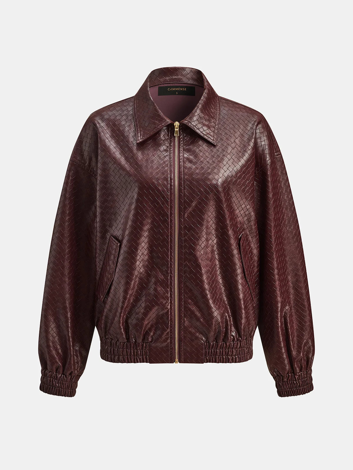 Marco | Elegante Bomber Pelle Uomo In Ecopelle Intrecciata 1