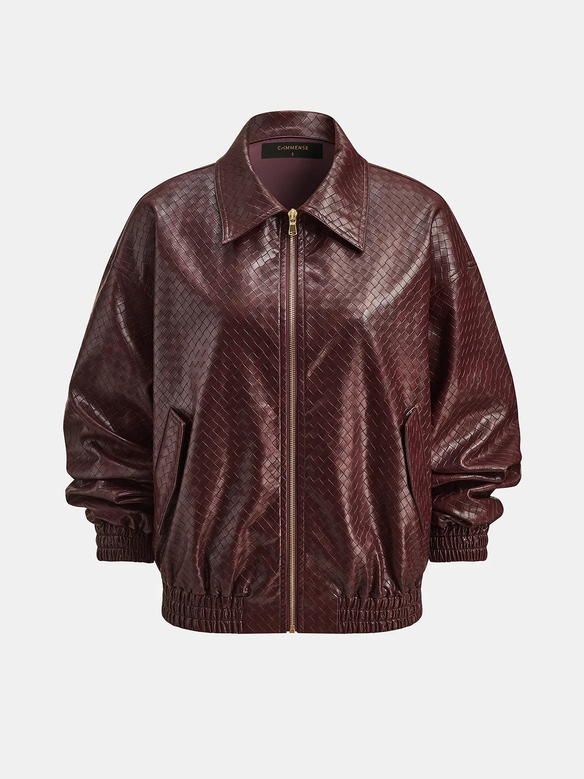 Marco | Elegante Bomber Pelle Uomo In Ecopelle Intrecciata 2