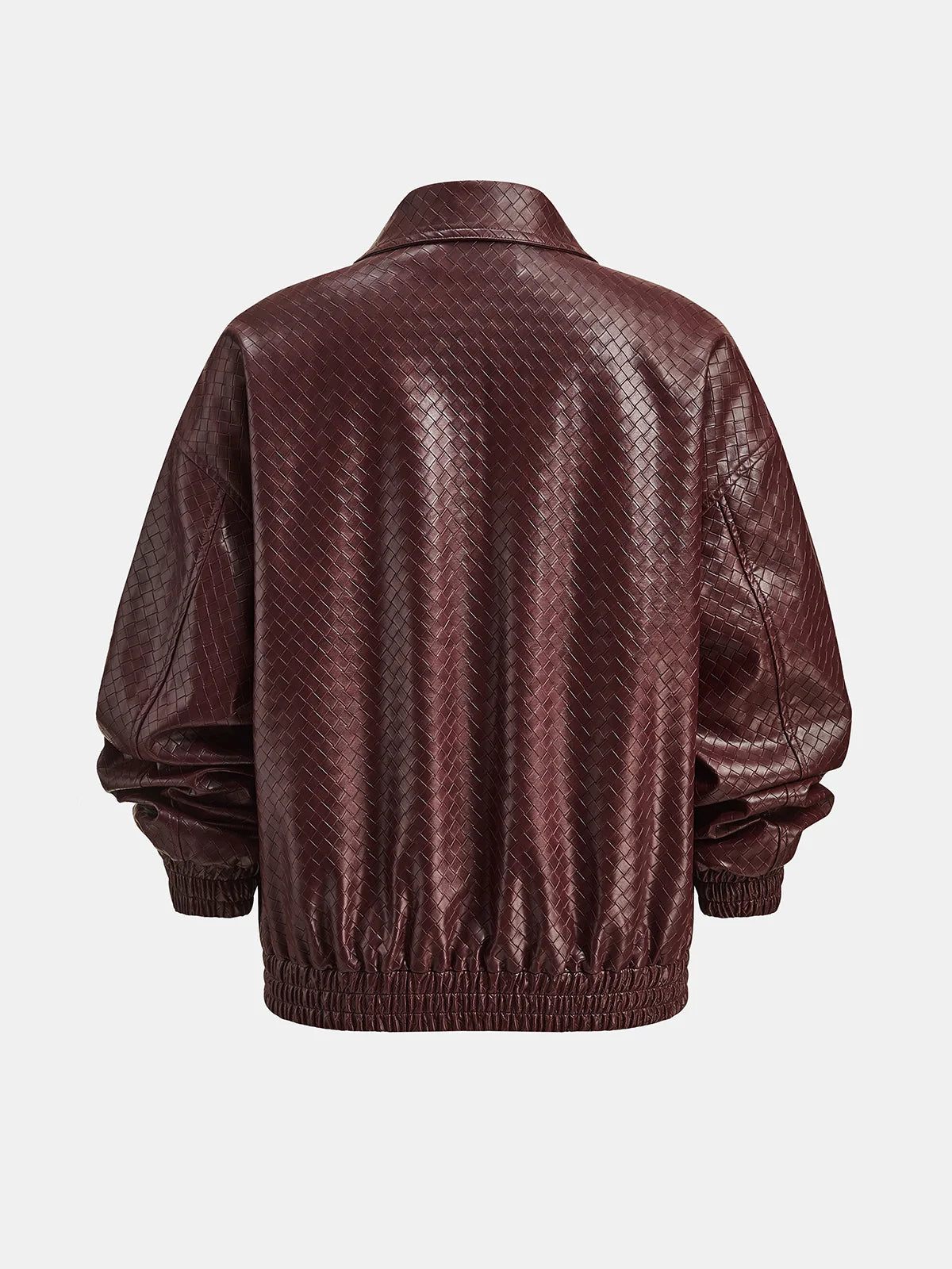 Marco | Elegante Bomber Pelle Uomo In Ecopelle Intrecciata 3