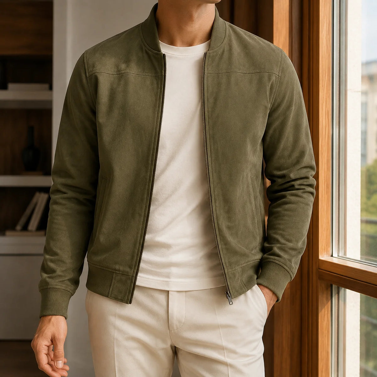 Marco | Elegante Giacca Bomber Uomo Casual 5