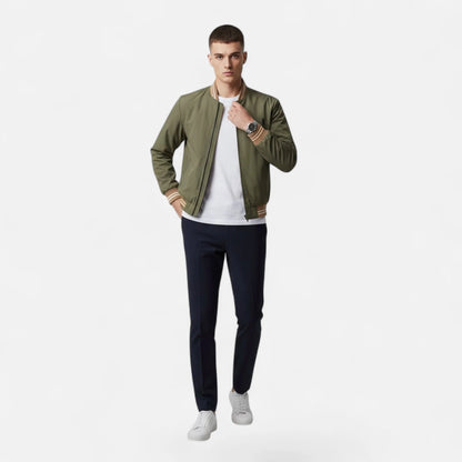Marco | Elegante Giacca Uomo Casual a Collo Alto per Autunno 4