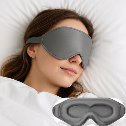 Maschera per Dormire 3D in Memory Foam con Oscuramento Totale | Comfort Ideale per un Sonno Ristoratore 1