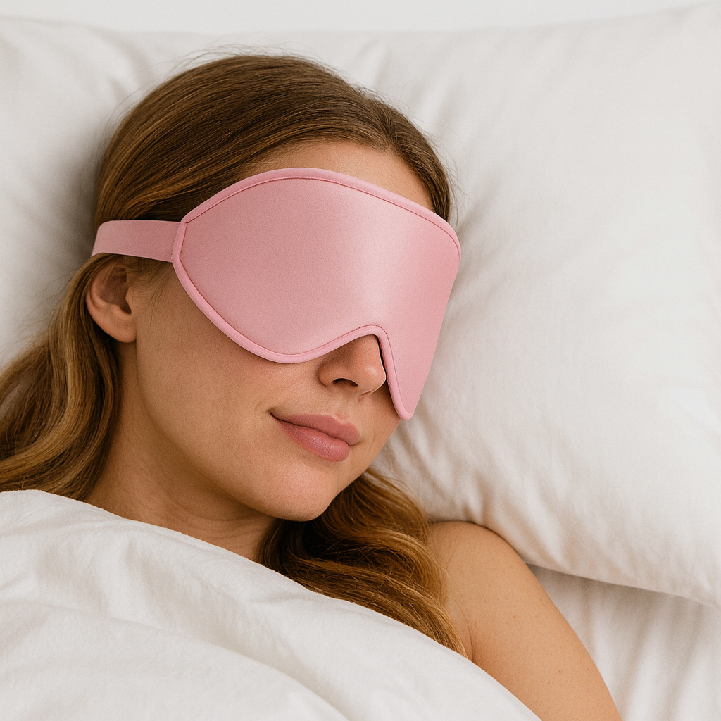 Maschera per Dormire 3D in Memory Foam con Oscuramento Totale | Comfort Ideale per un Sonno Ristoratore 3