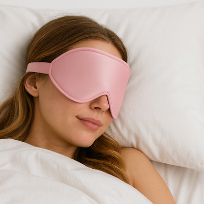 Maschera per Dormire 3D in Memory Foam con Oscuramento Totale | Comfort Ideale per un Sonno Ristoratore 3