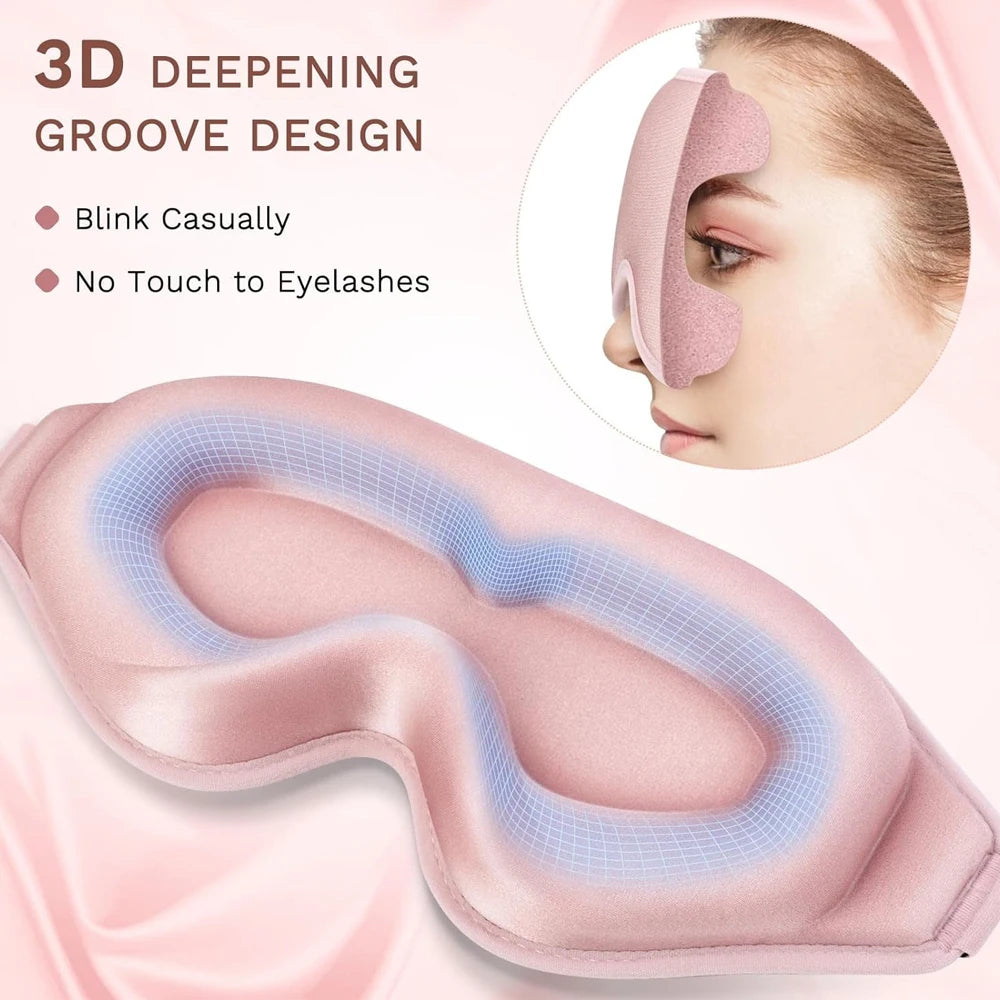 Maschera per Dormire 3D in Memory Foam con Oscuramento Totale | Comfort Ideale per un Sonno Ristoratore 6