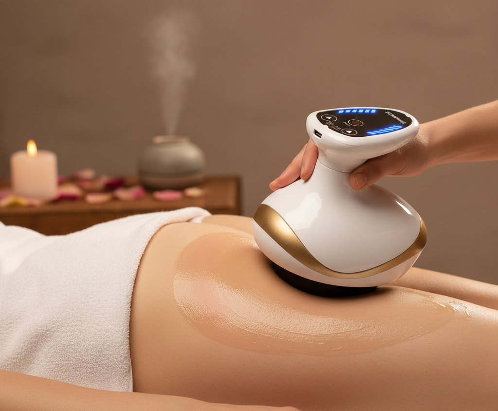 Massaggiatore Elettrico 3 in 1 con Coppettazione e Gua Sha | Trattamento Anticellulite per Tonificazione Efficace 4