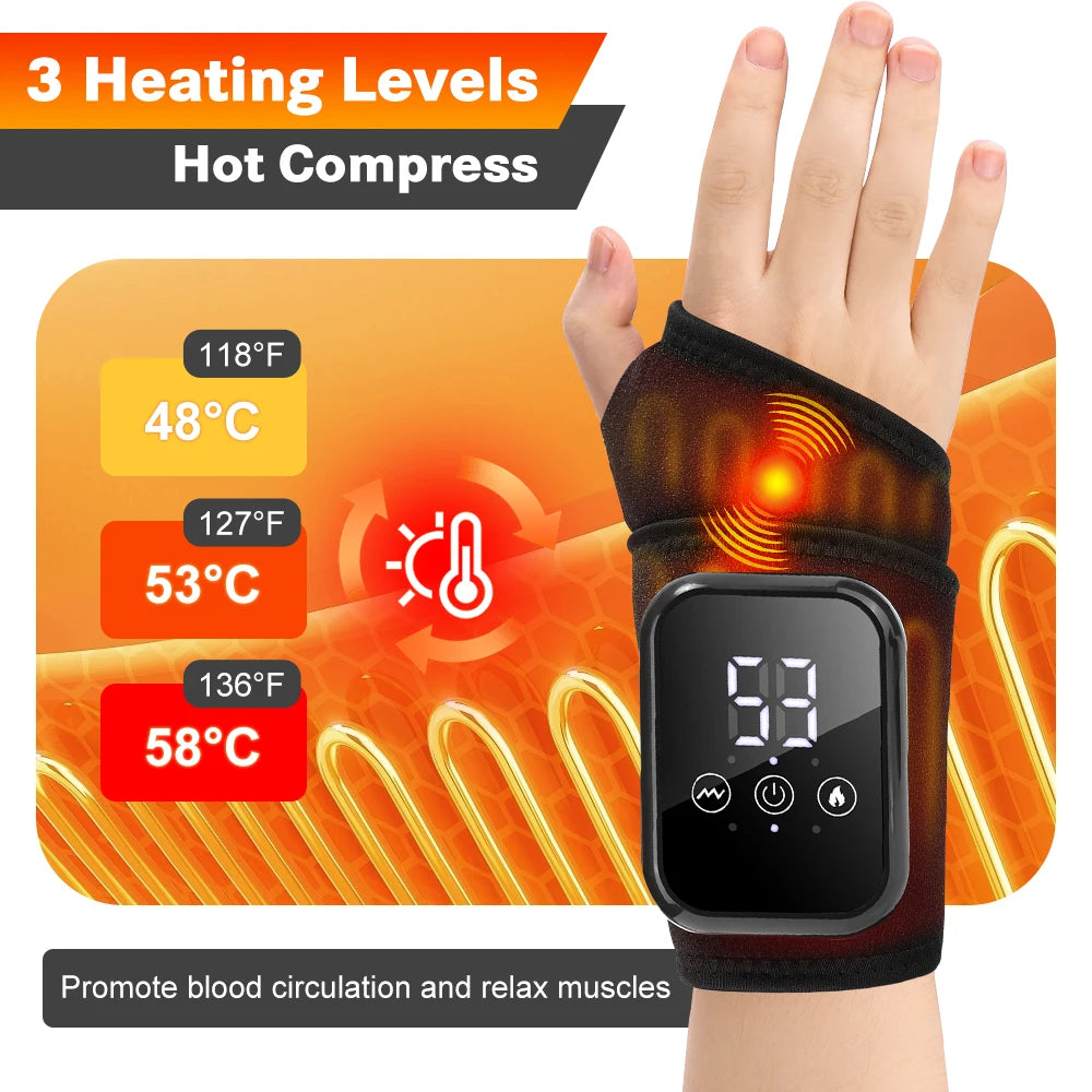 Massaggiatore Elettrico per Polso con Calore e Vibrazione - Comfort Personalizzato per Rilassamento Totale 3